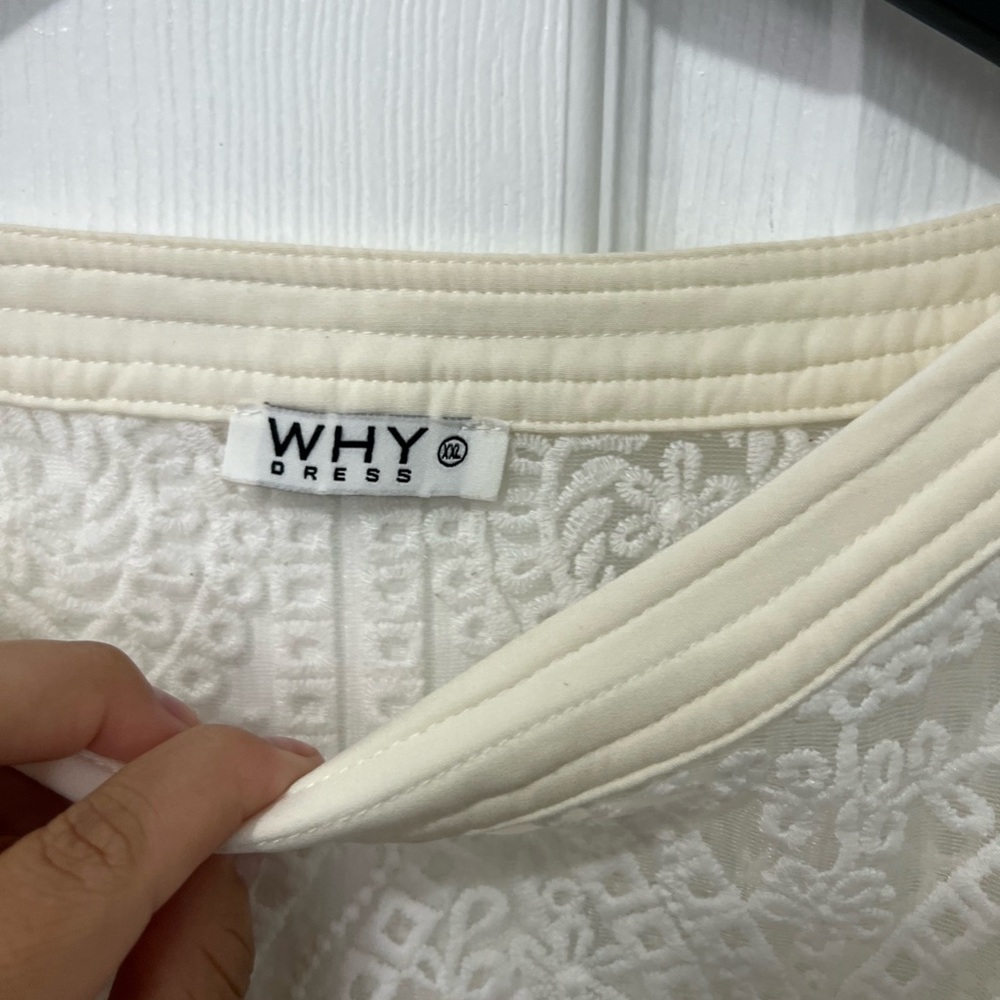 WHY DRESS Elegant cream Lace Women's Top XXL - Picture 3 of 6